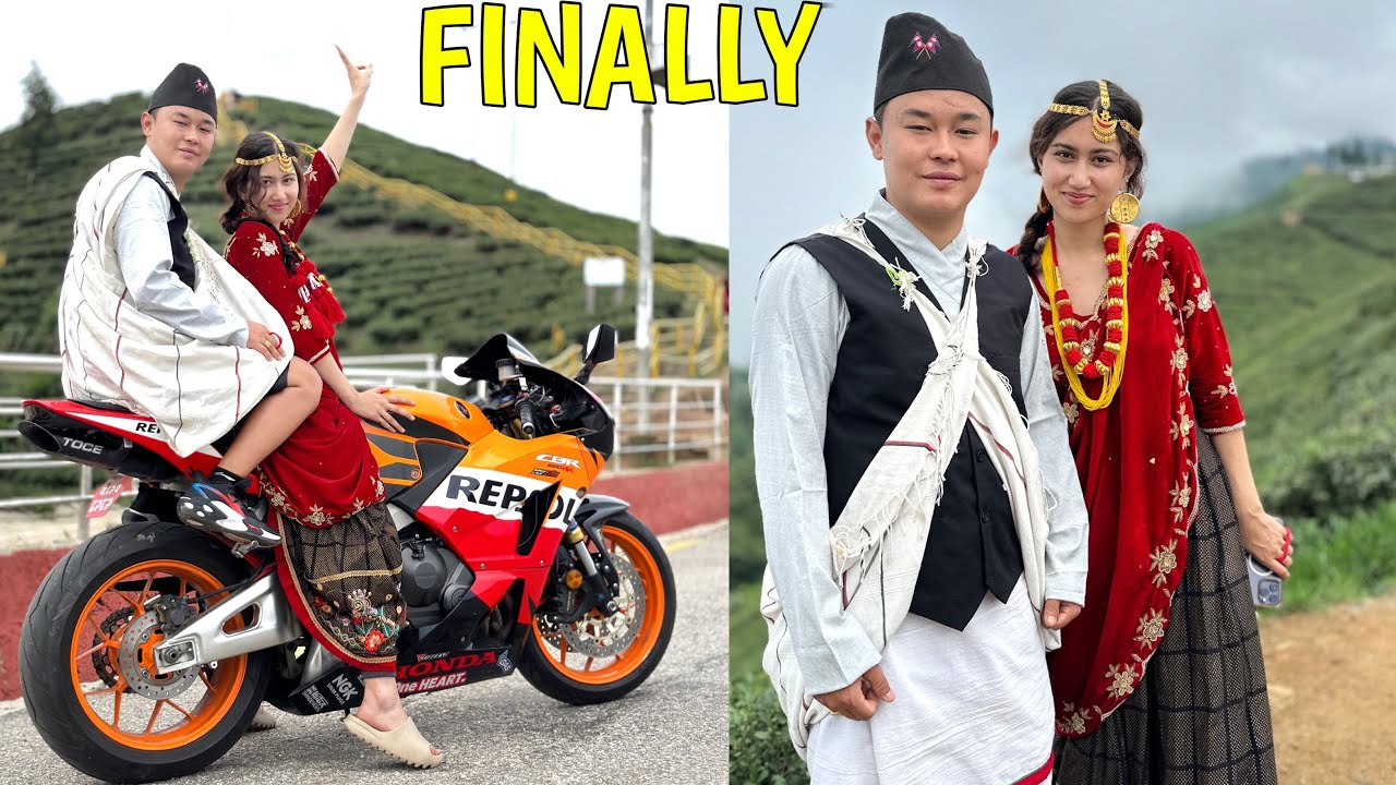 KANYAM MA PHOTOSHOOT😍 GAREY SUPERBIKE MA @alishakhadgi9769 SANGA / CBR 600 RR / MAGAR DRESS