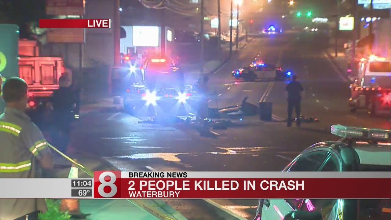 Two people confirmed dead in Waterbury car crash