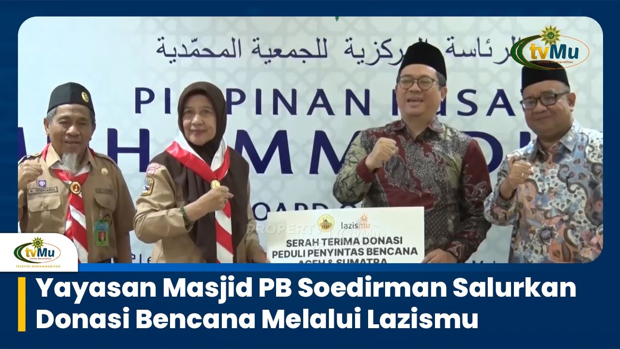 Yayasan Masjid PB Soedirman Salurkan Donasi Bencana Melalui Lazismu
