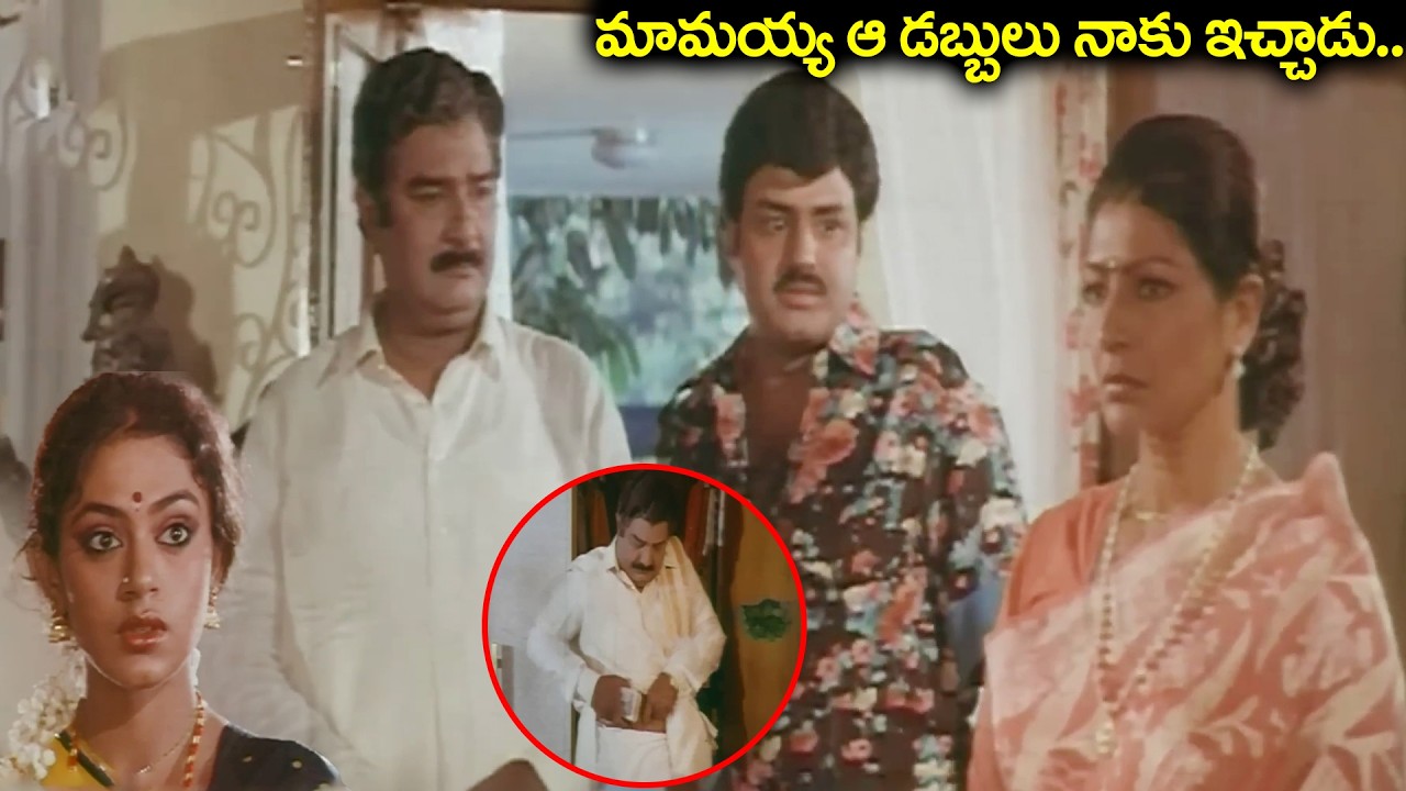 మామయ్య ఆ డబ్బులు నాకు ఇచ్చాడు.. | Balakrishna & Kaikala Satyanarayana Best Scene | Telugu Movie