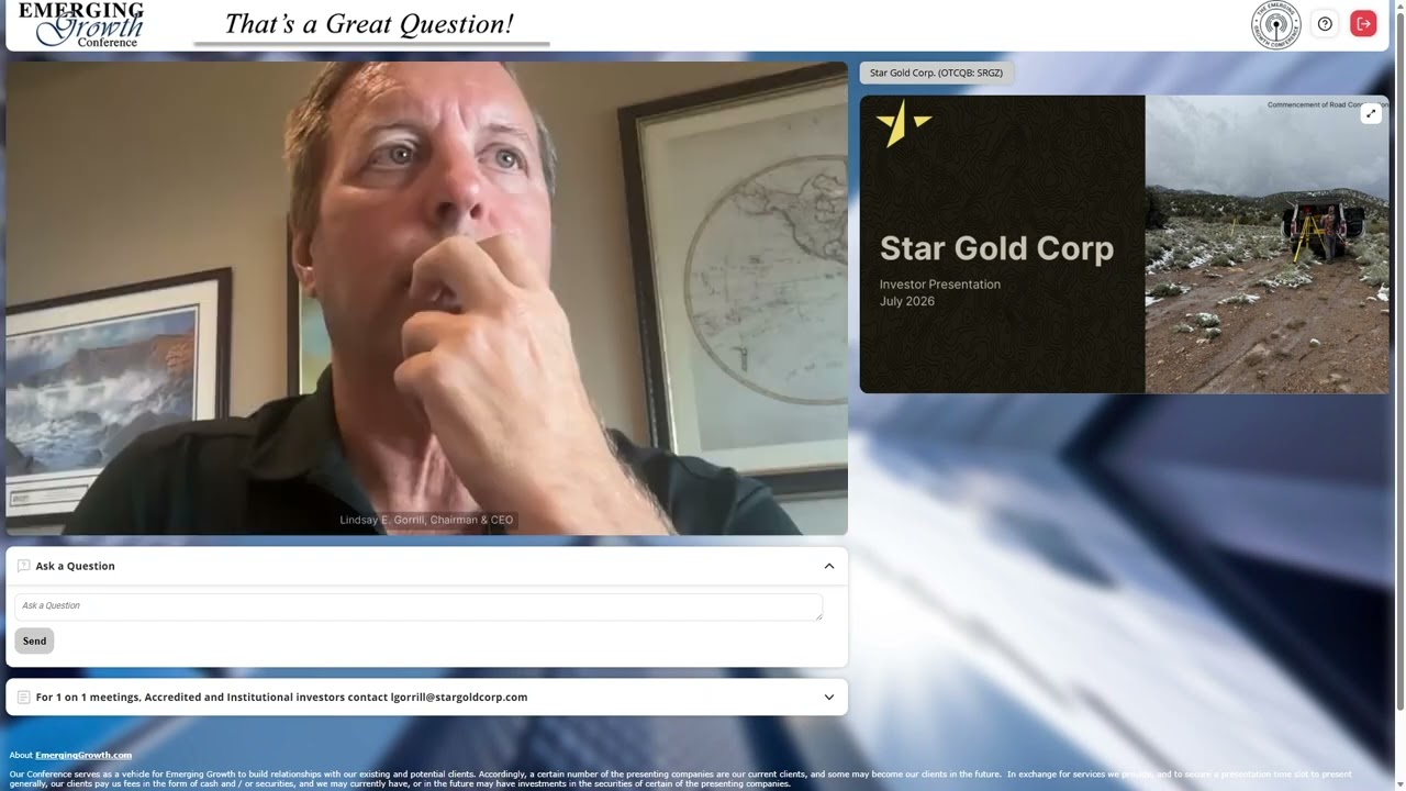 Star Gold Corp. (OTCQB: SRGZ)