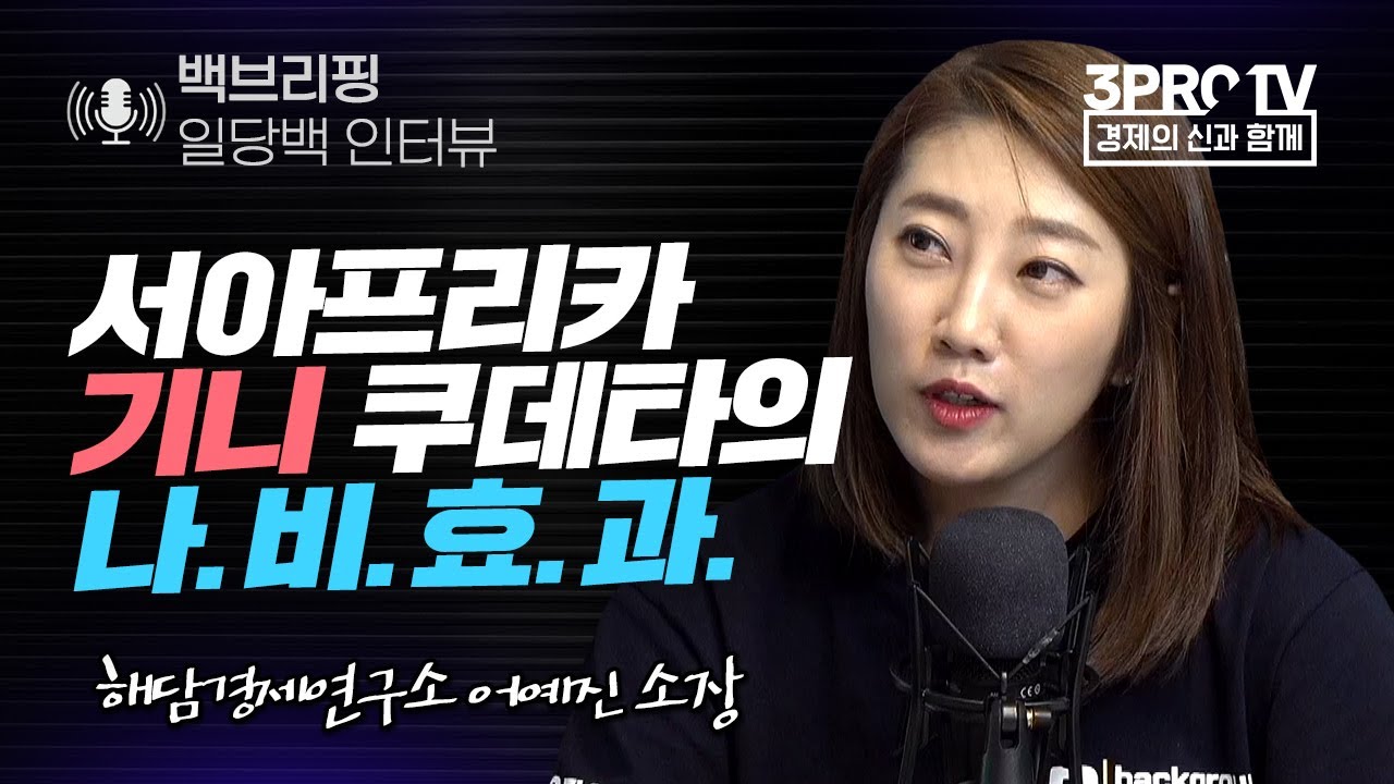 [일당백 인터뷰] 서아프리카 기니 쿠데타의 나비효과_f. 해담경제연구소 어예진 소장