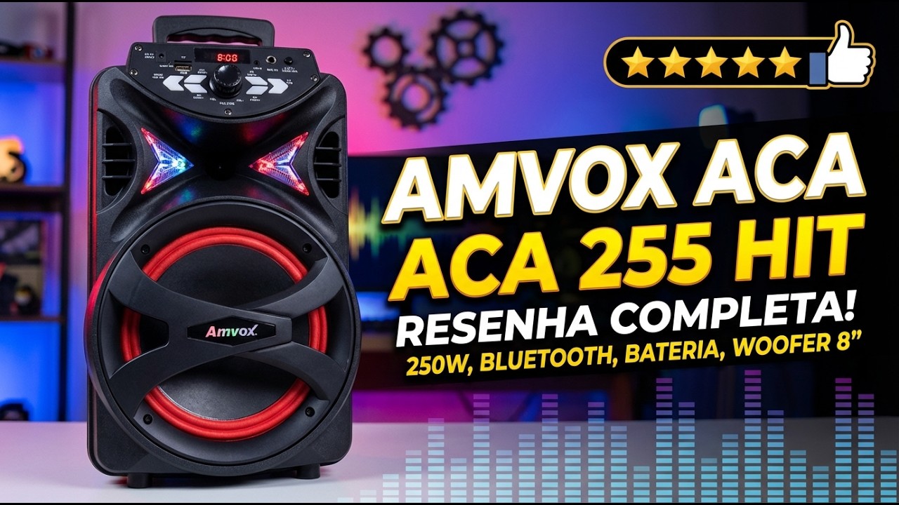 Caixa de Som Amvox ACA 255 HIT 250W RMS 🔥 Pequena, Potente e Perfeita! Vale a Pena em 2026 ?