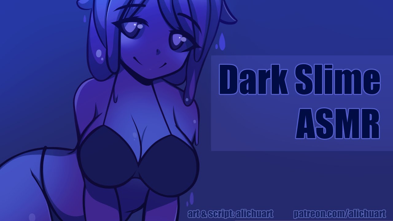 Dark Slime Girl Cleans Away Your Stress | ASMR Roleplay F4A (slime sounds & ear cleaning) ♥