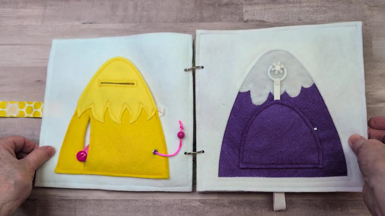 Happy Colors 1 Felt Quiet Book PDF Pattern at Etsy.com/shop/LindyJDesign