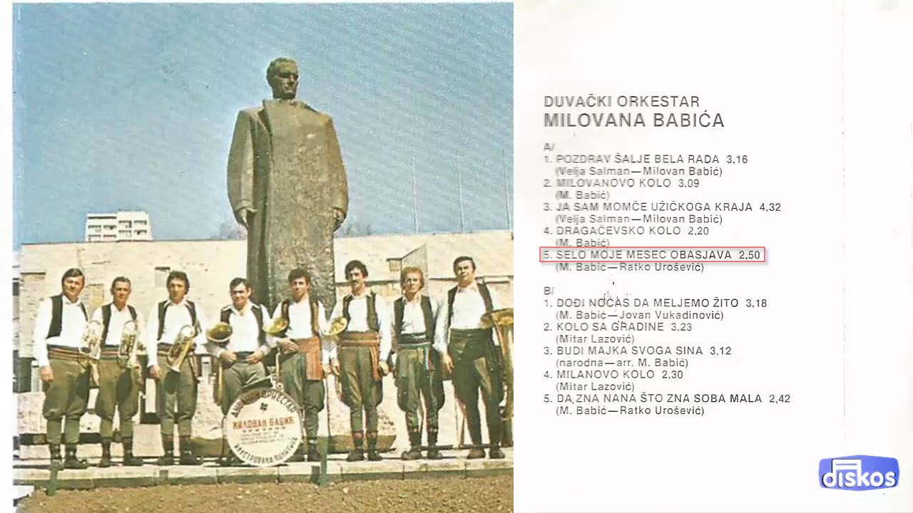 Duvacki Orkestar Milovana Babica - Selo moje mesec obasjava - (Audio 1982)