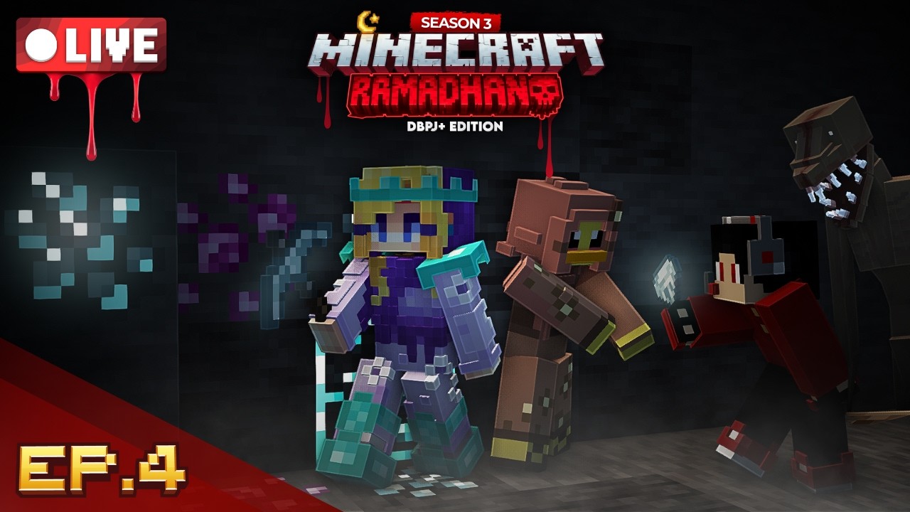 🔴 EP4 | GRIND, FARM + BUILD Sebelum Ke Chapter Baru! | Minecraft Ramadhan S3☪