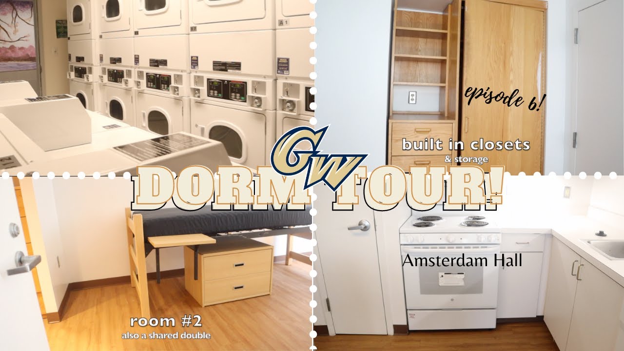 Amsterdam Hall Dorm Tour| George Washington University dorm tour| GWU dorm tour series
