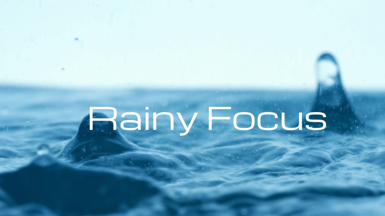 🎧Calm Deep Work Music with Rain 🌧️ Minimal Ambient for Study, Coding & Intense Focus