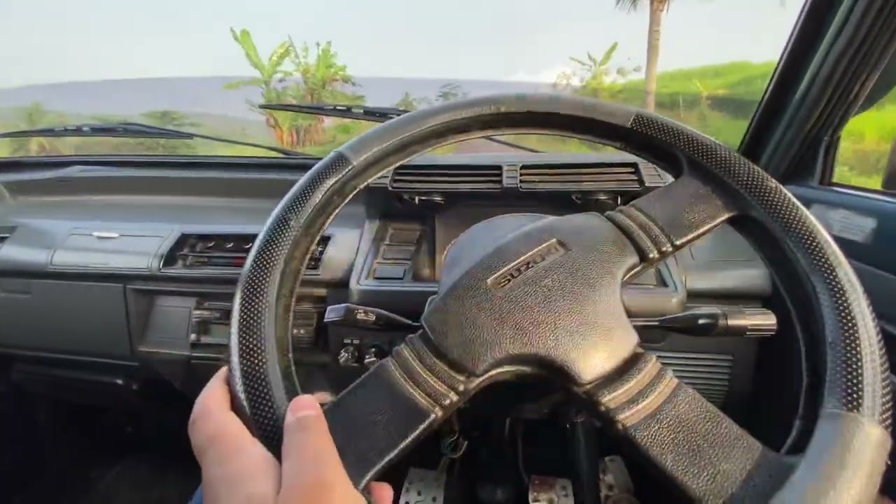Pov driving Suzuki Carry 1.0 Adiputro 1994 #asmr #pov #nyetirmobil #motuba 