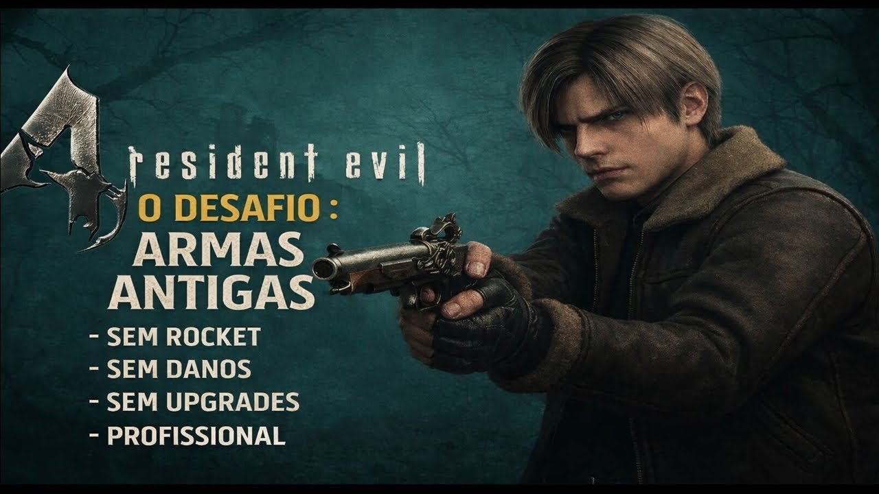 RESIDENT EVIL 4 OG DESAFIO SEM DANOS , SEM UPGRADES , SEM ROCKET , ARMAS ANTIGAS - PROFISSIONAL