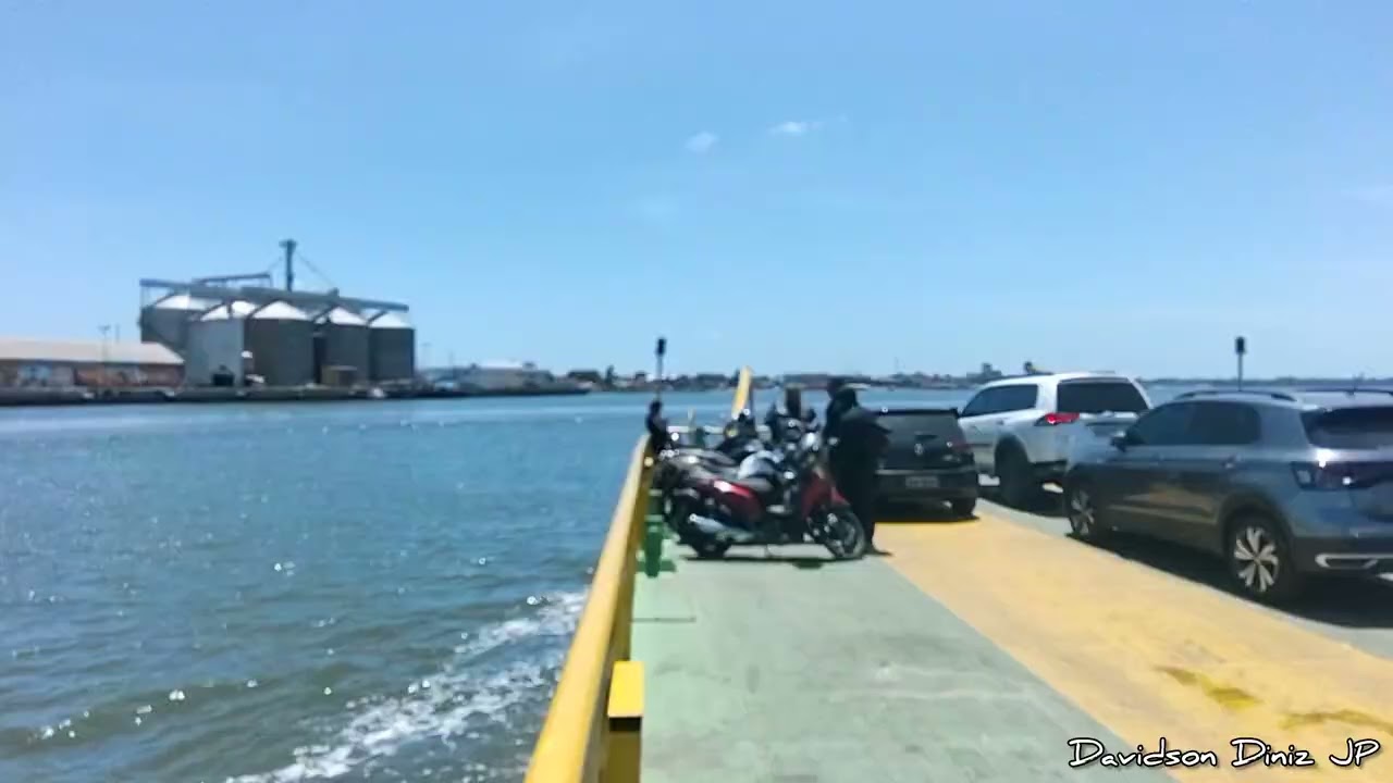 PORTO DE CABEDELO VISTO DA BALSA DE LUCENA - PARAÍBA/PB 🚢