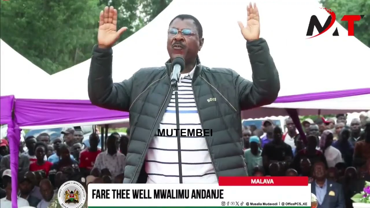 Malala Usilete Ujinga Kwa Mazishi!We have Come to Mourn wewe unaleta Sarakasi!Wetangula is angry!