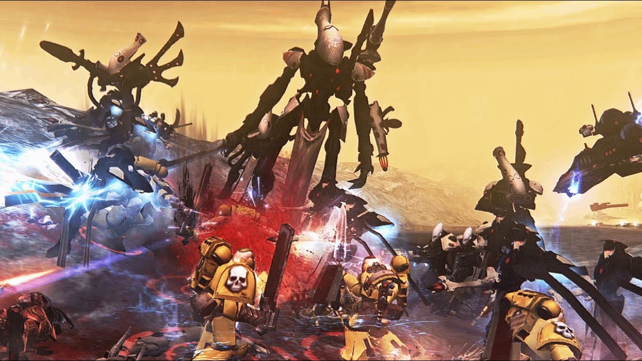 Unification Mod | Lamenters vs Eldar! - Cinematic Battle, Warhammer 40K: Dawn of War: Soulstorm