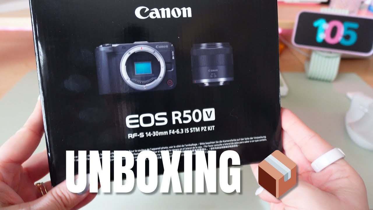 Unboxing the Canon EOS R5 📦✨ cozy camera unboxing + first impressions