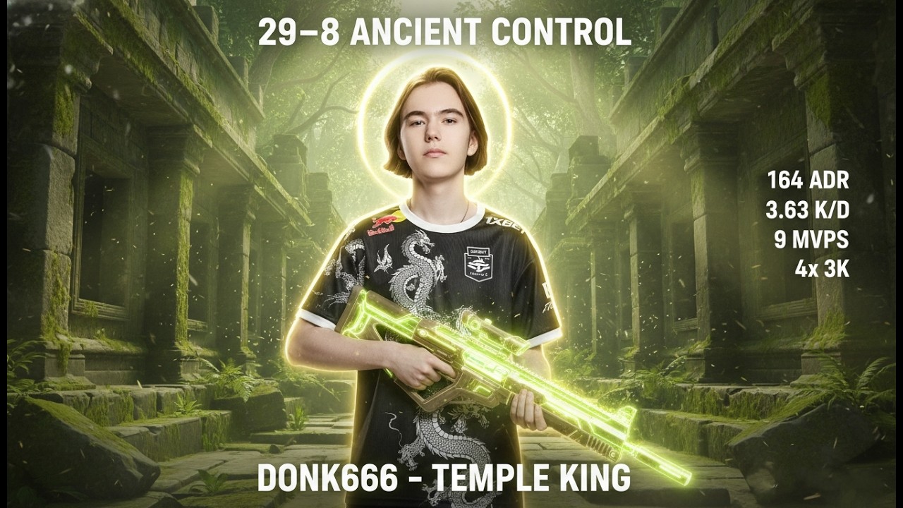 Donk Destroyed Everyone on Ancient 😈🔥 164 ADR