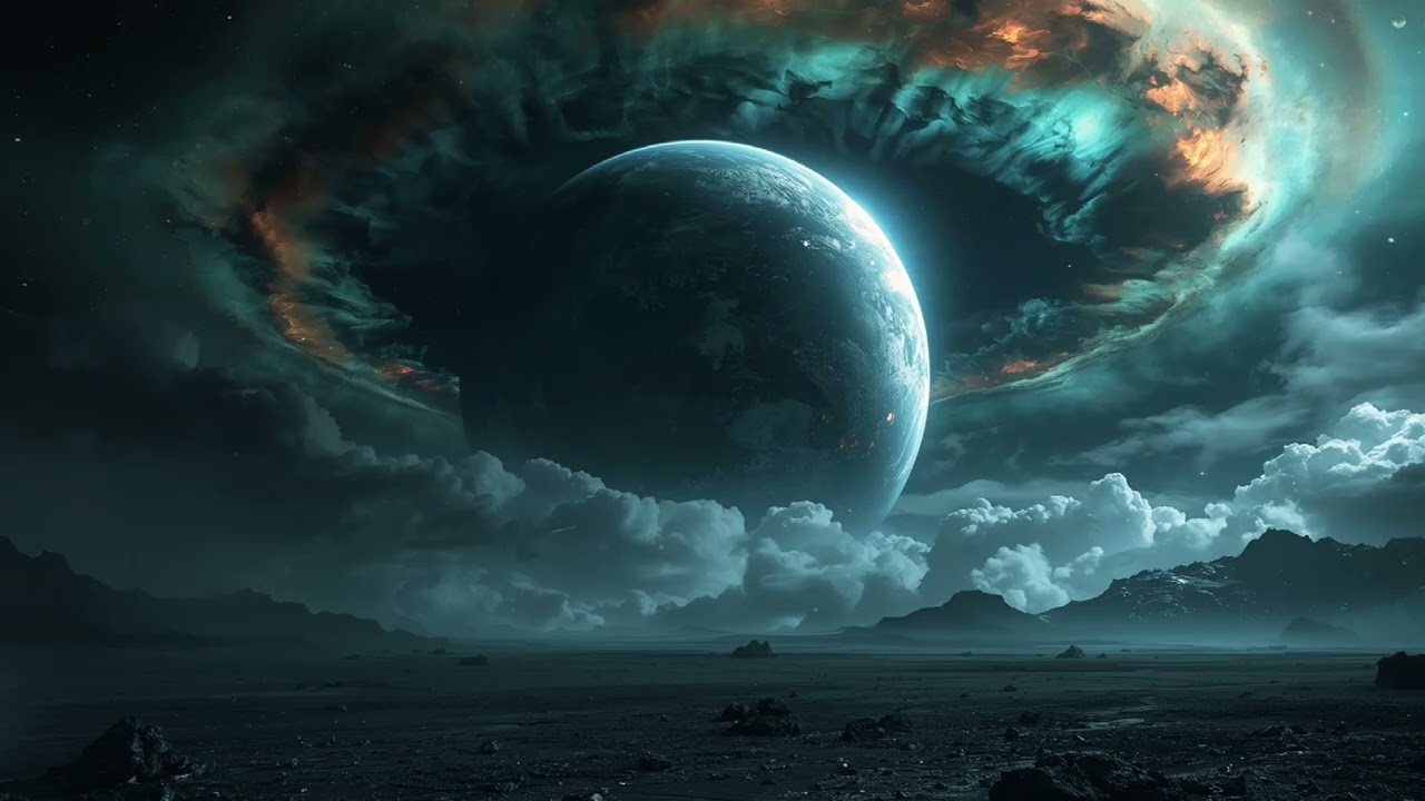 Frozen Auroras of a Dead World 🌌 2 Hour Broken Magnetosphere Soundscape  Radiation Storm Drone