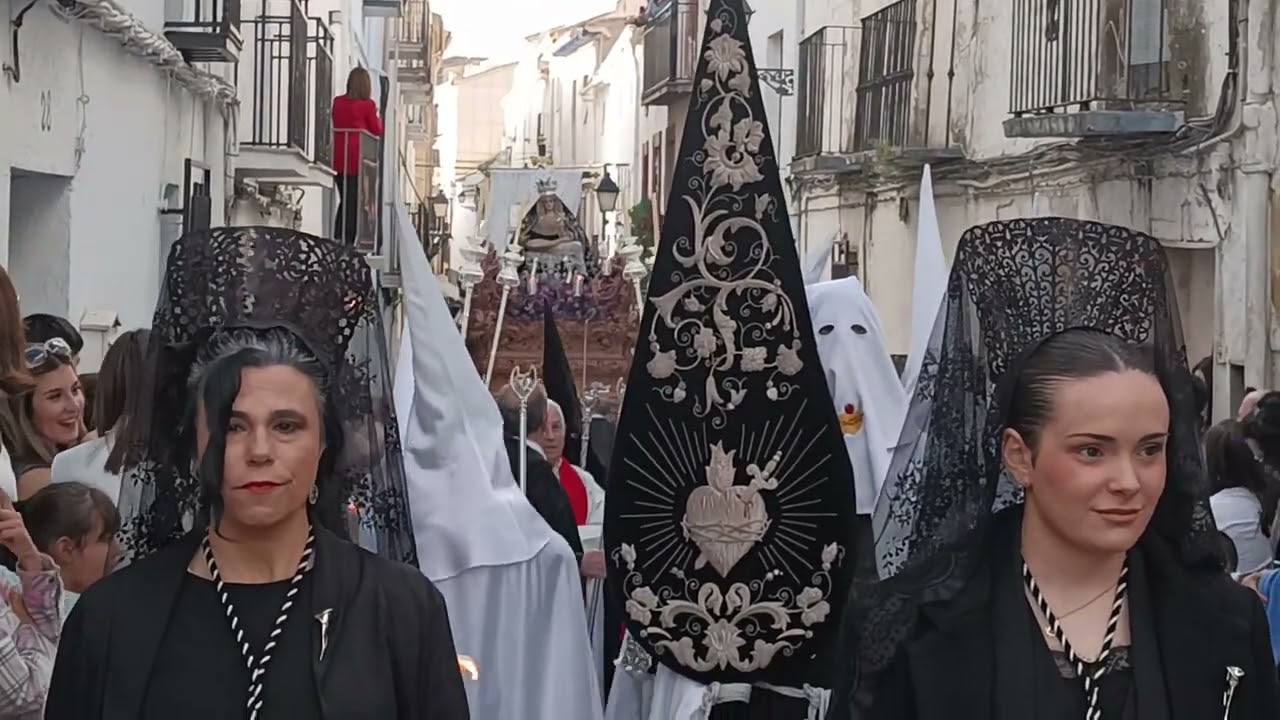 1ª PARTE PROCESIÓN, CRISTO DE LA SALUD NUESTRA SEÑORA DE LAS ANGUSTIAS ALCALA LA REAL 18/04/2025