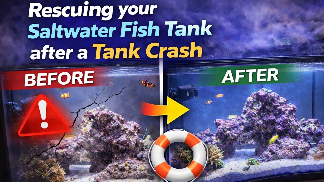 How to Rescue your Saltwater Aquarium After a Crash #fishkeepinghobby #saltwateraquarium 