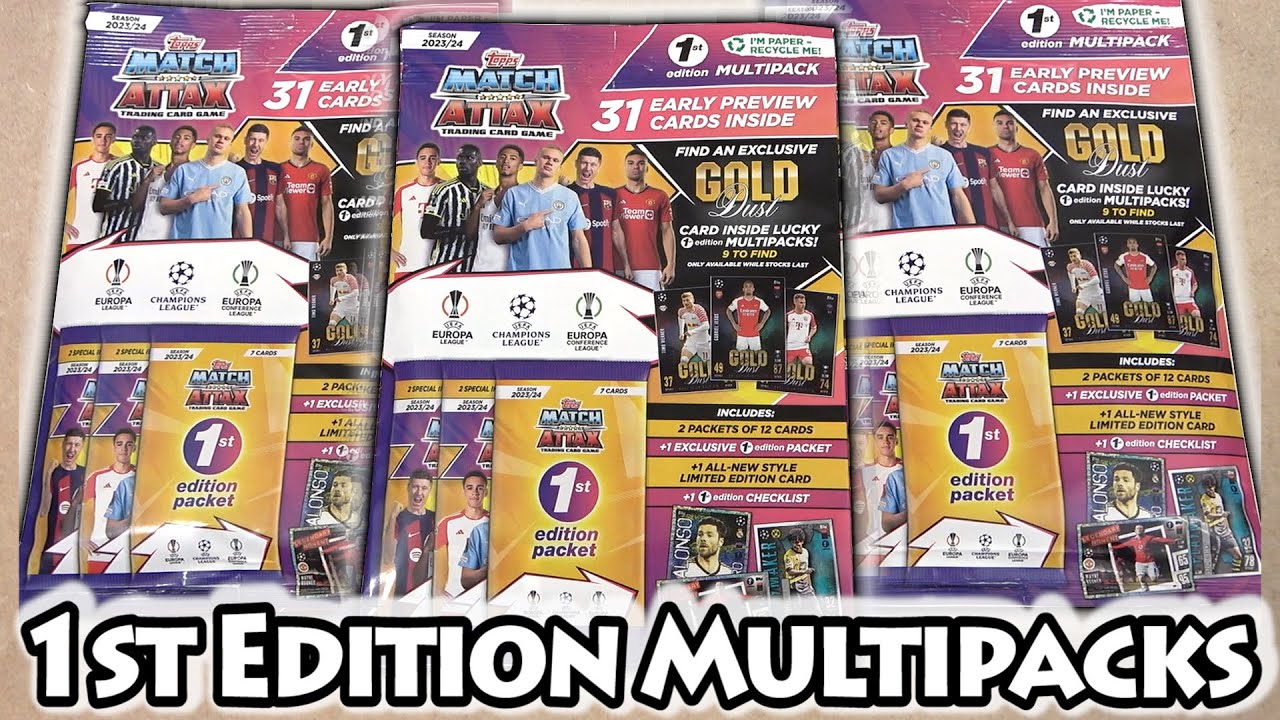 *NEW* 2023/24 MATCH ATTAX | Opening 4 1st Edition Multipack | GOLD DUST PULL (New Collection!)