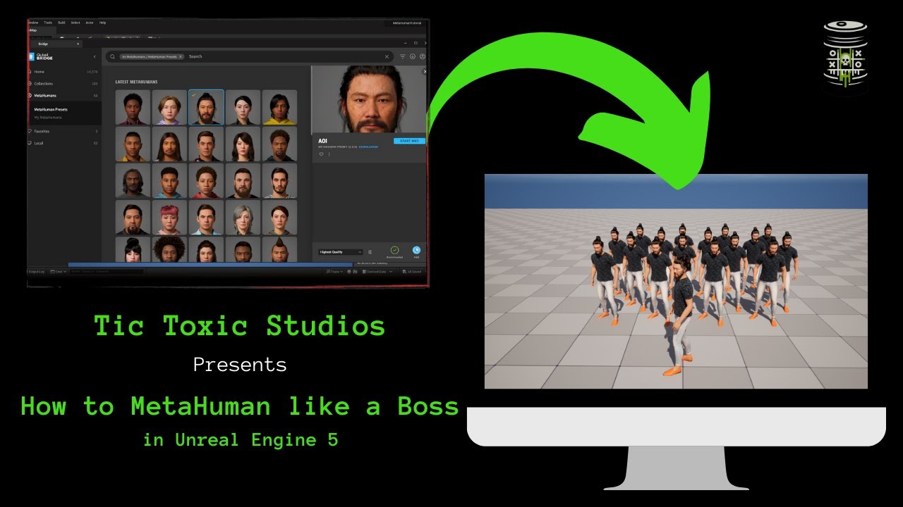 Tic Toxic Studios - How to use MetaHumans in Unreal Engine 5