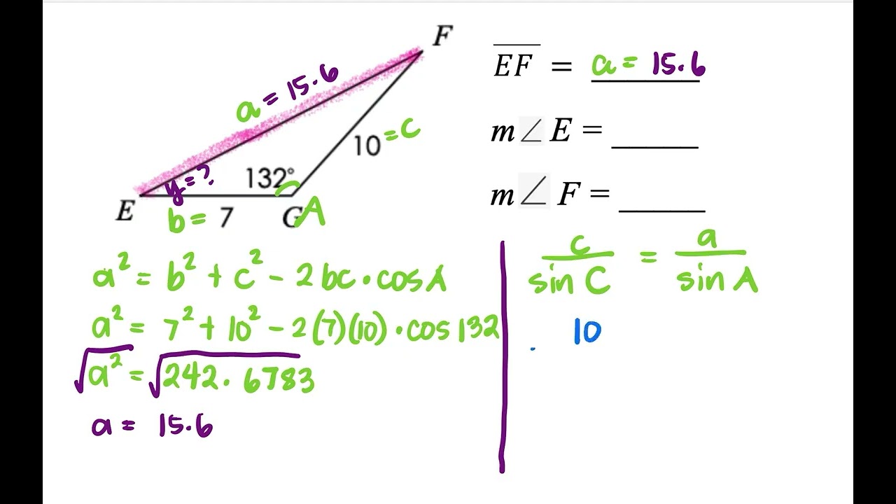 Law of Sines and Law of Cosines