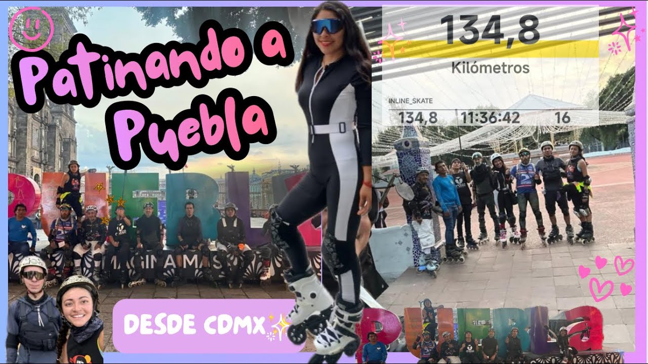 Patinando desde cdmx hasta puebla 🔥⛸️✨