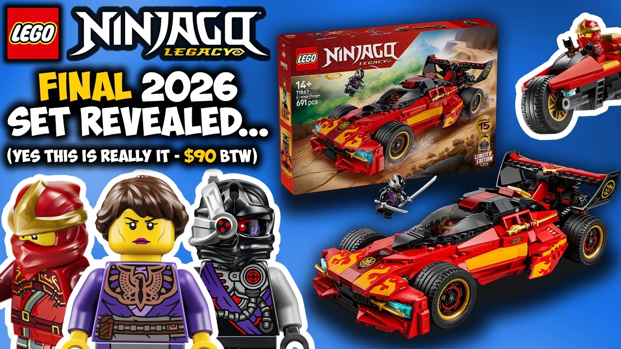 FINAL Ninjago Legacy 15th Anniversary Set REVEALED 🤨 X-1 Ninja Charger???