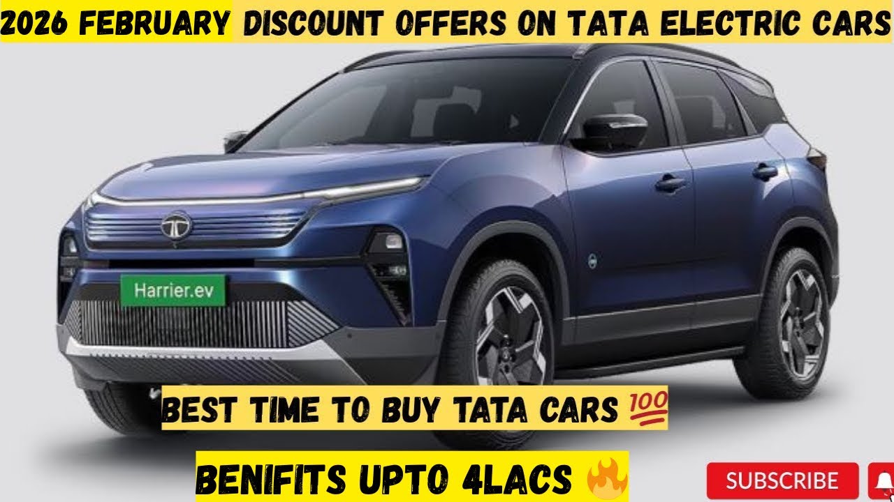 Discount Offers On Tata Nexon EV, Punch EV,Harrier EV In February 2026 | Tata EV Discount offers