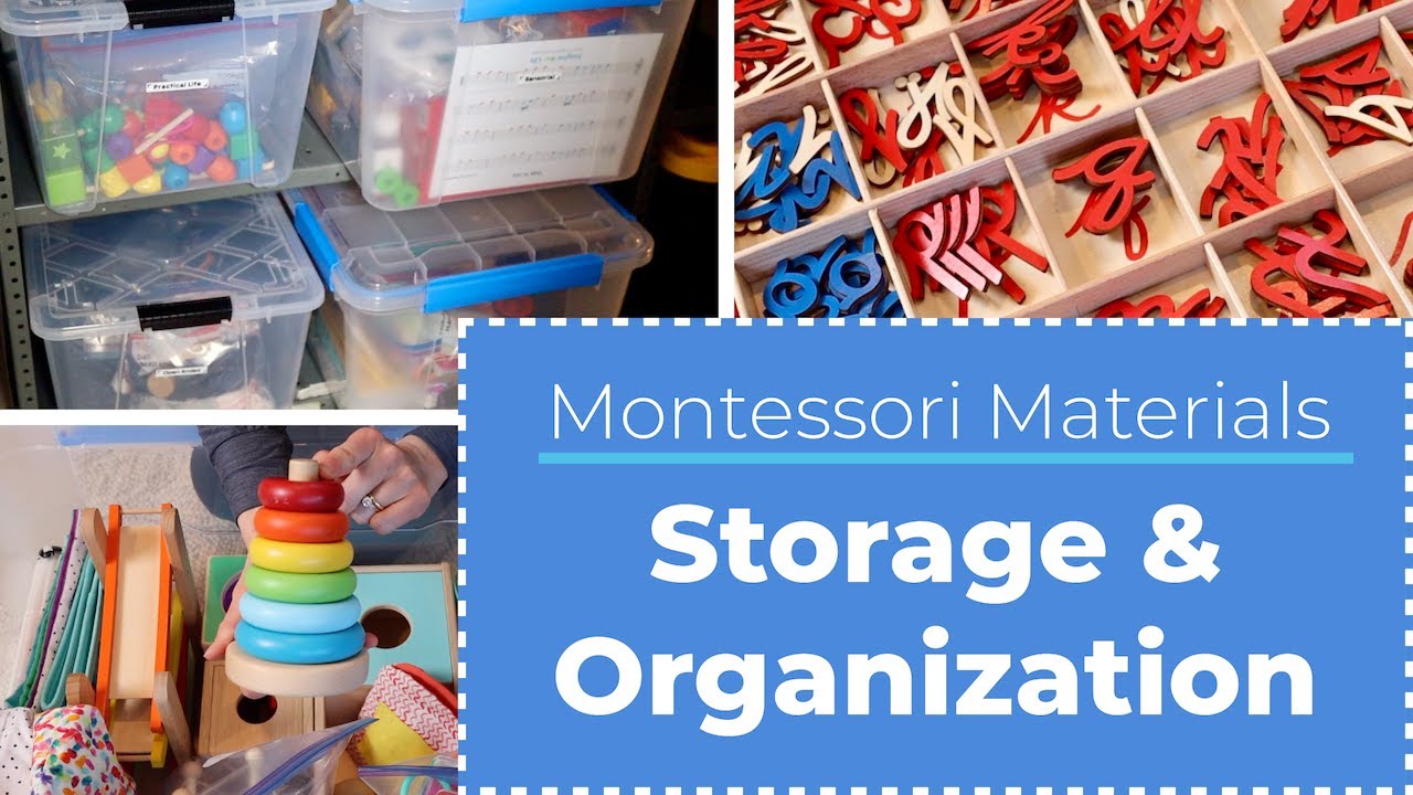 Montessori Storage and Organization // How We Store Our Playroom and Homeschool Materials
