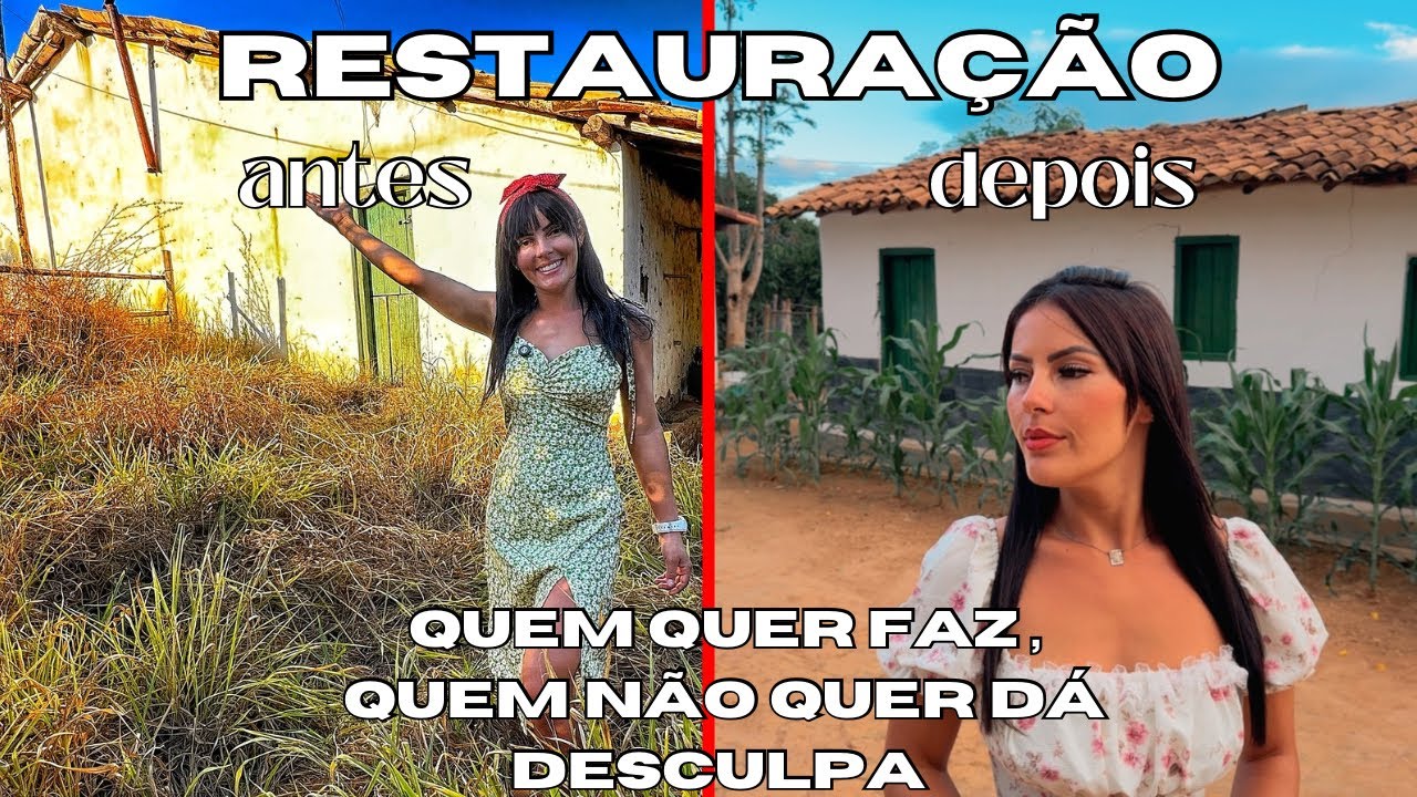 VEJA : A TRANSFORMAÇÃO DO SÍTIO ISOLADO! DEPOIS DA NOSSA CHEGADA AO SÍTIO DO ZERO! #vlog #sitio #fyp