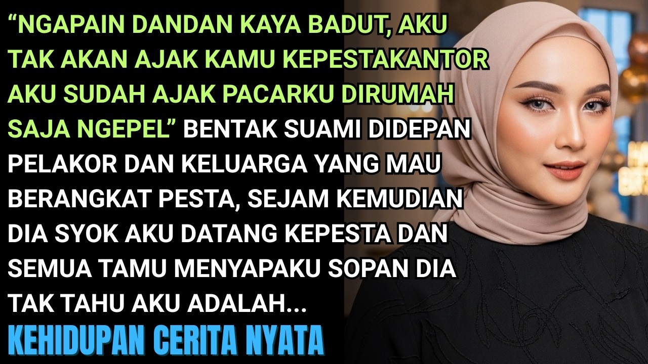 SUAMI BENTAKU TAK BOLEH IKUT PESTA-DIA SYOK SAAT AKU DATANG DIPESTA DAN SEMUA HORMAT PADAKU KARENA..