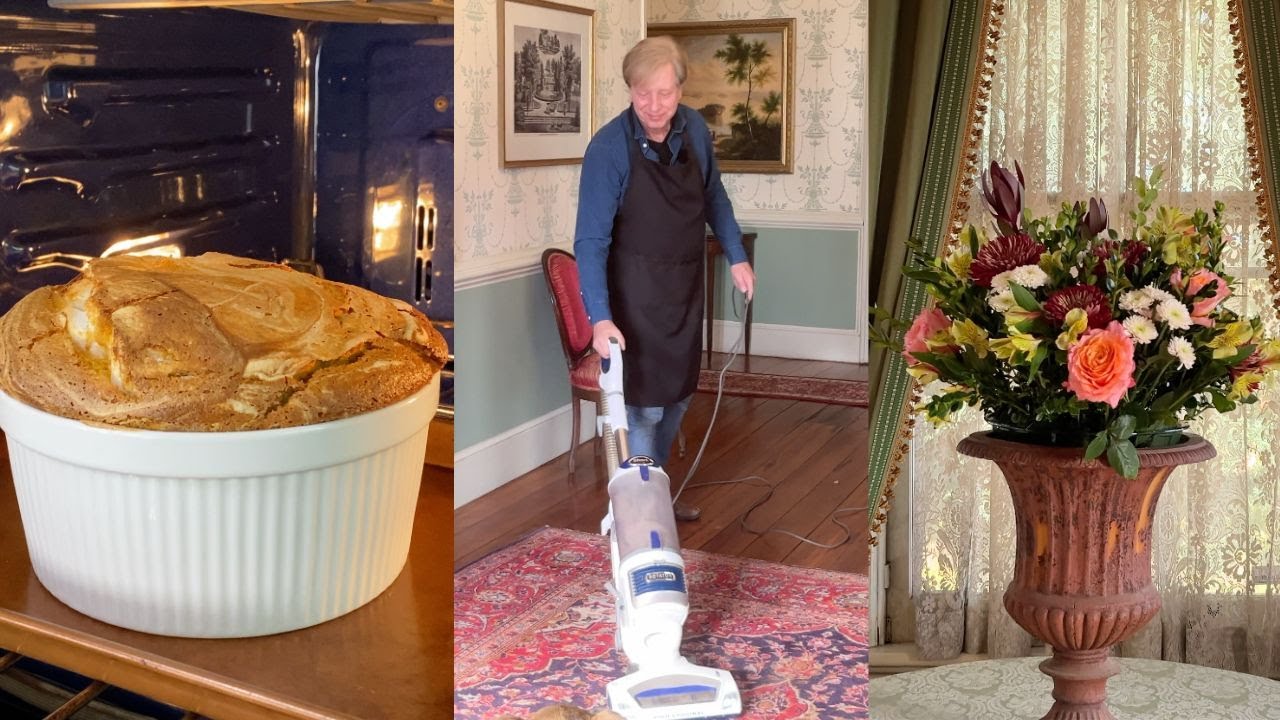 Domestic Bliss! Arranging Flowers + Making a Pumpkin Soufflé
