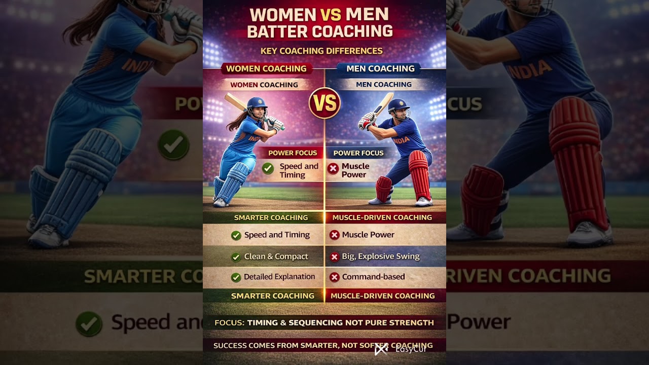 Women vs Men Batter Coaching | Why Teaching Method Must Be Different
