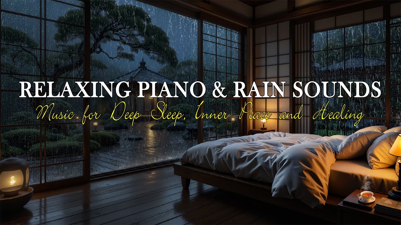 Relaxing Music with Rain Sounds to Relieve Stress, Anxiety & Depression | Fall Into Deep Sleeping