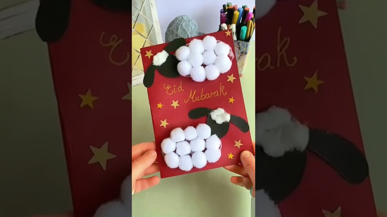 Eid card #craft#activities#eidcraft#easycraft#eidmubarak#viral#fyp#craftideas#eid#eidactivities