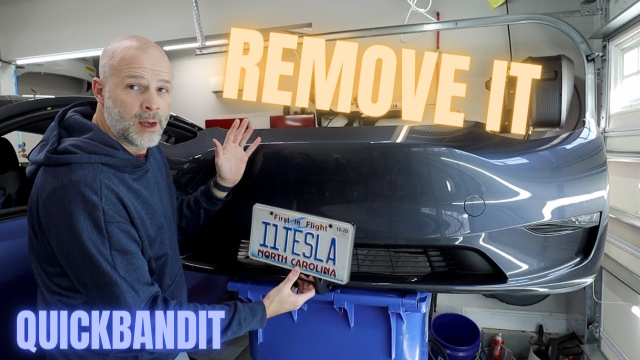 BEST Front License Plate Bracket for Any Tesla - QuickBandit