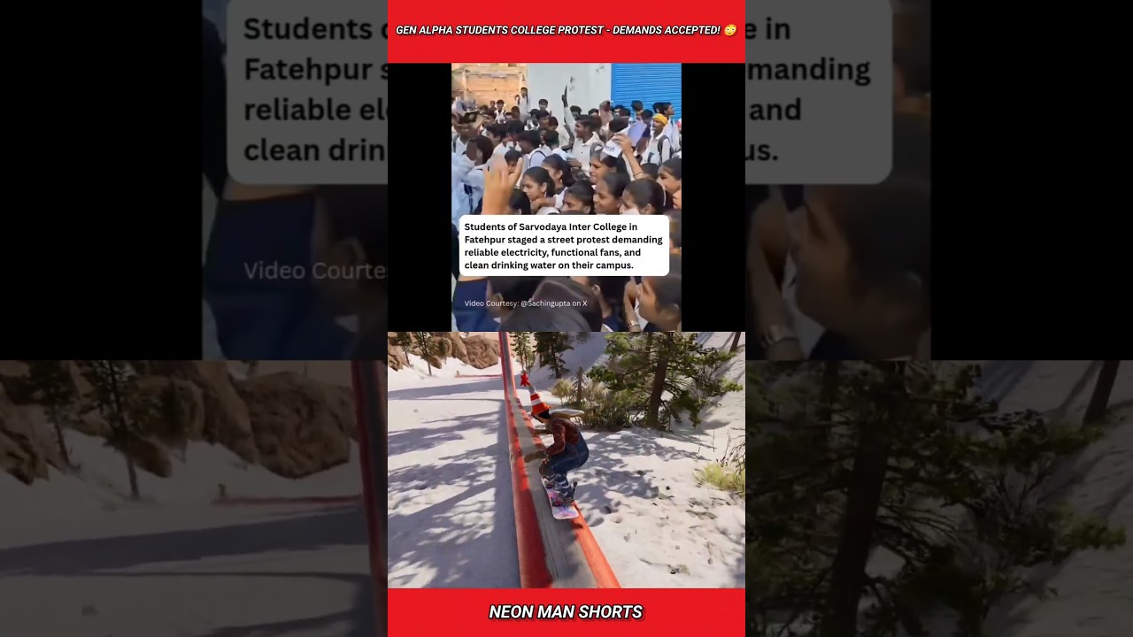 Gen Alpha Students College Protest - Demands Accepted! 😳 #shorts