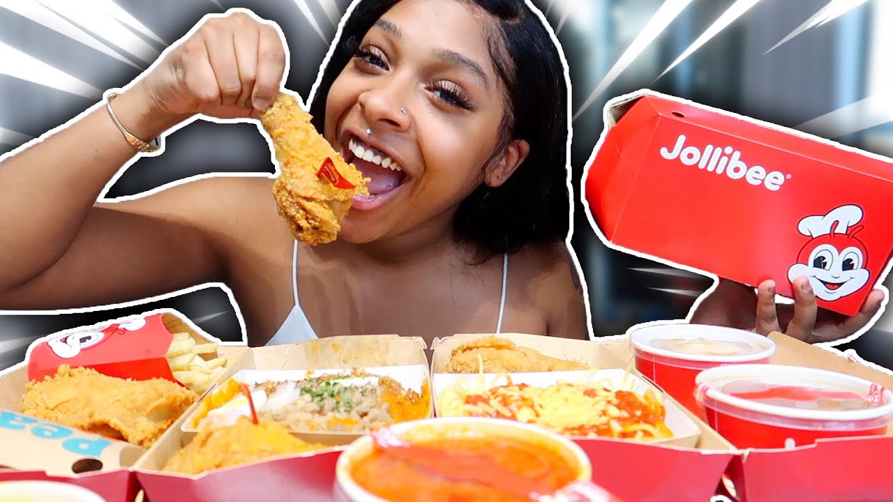 FIRST TIME TRYING JOLLIBEE MUKBANG | WORLDS BEST FRIED CHICKEN??