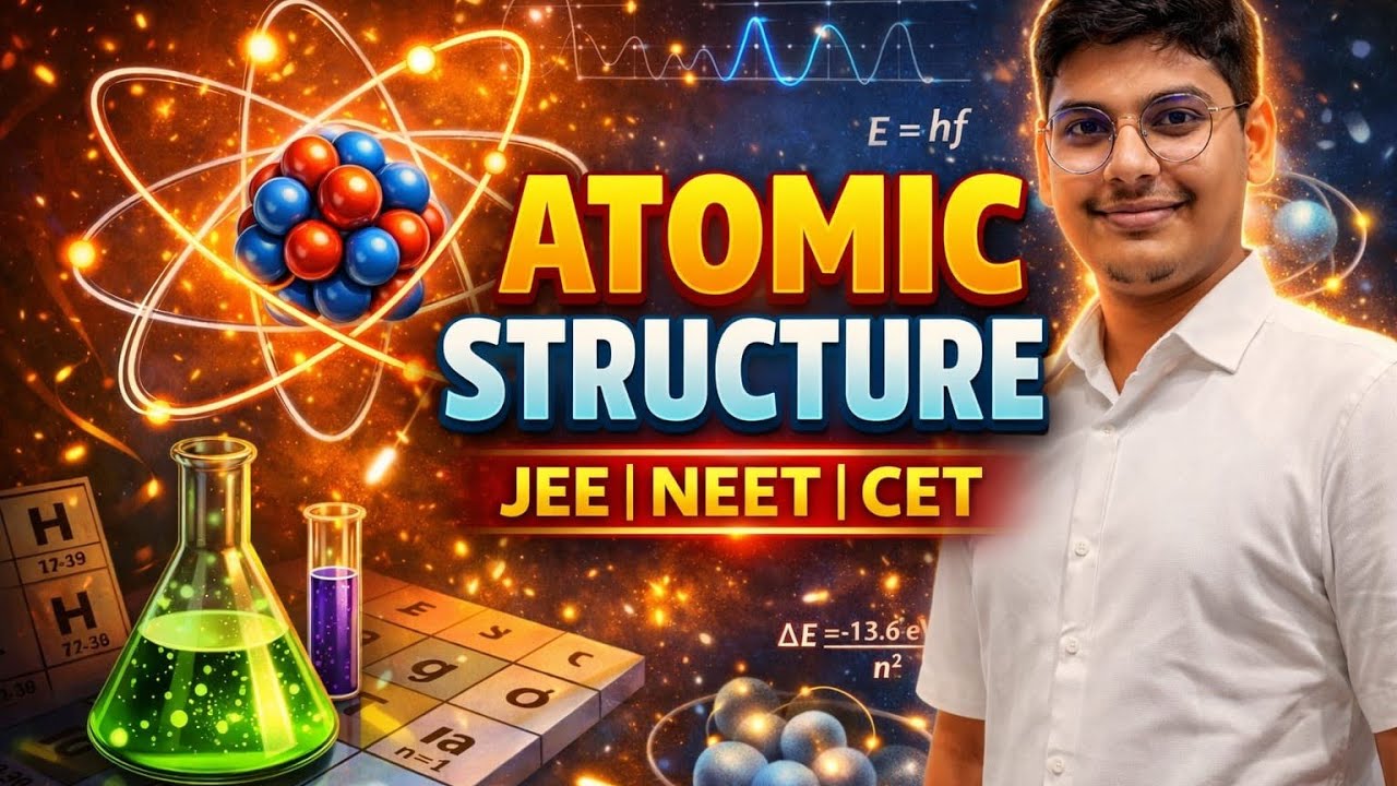 Atomic structure class 11th basic to higher level chemistry Jee, neeand cet by prajapati sir