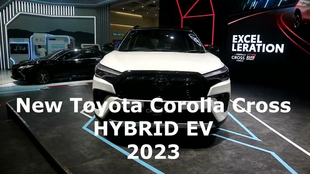 New Toyota Corolla Cross GR Sport HYBRID EV 2023 ,White colour,Exterior and Interior