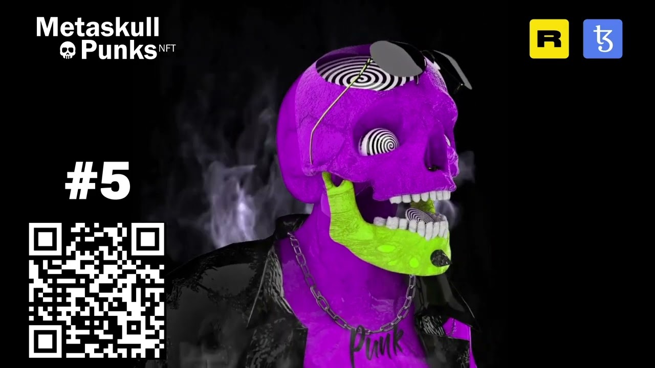 ☠️ METASKULL PUNKS I # 005 I NFT Collection I Tezos Blockchain