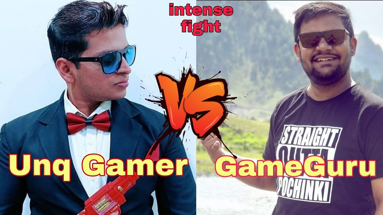 Unq Gamer vs GameGuru | Intense Fight | Streamers Fight | Pubg Mobile