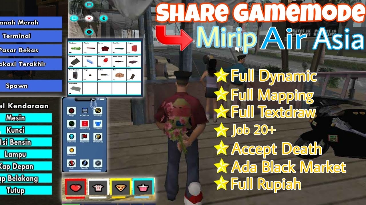 [SHARE] GM TERBARU LAGI SUPPORT COMPILE SISTEM RUPIAH DAN VOICE ONLY | GAMEMODE MIRIP AIR ASIA !!!