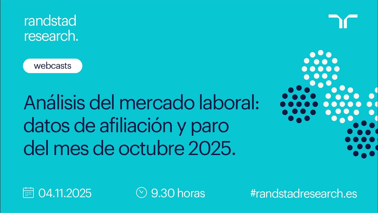 Análisis del mercado laboral: datos de afiliación y paro del mes de octubre 2025.