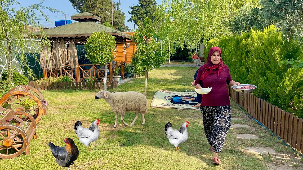 Köy Hayatı Odun Ateşinde Sabah Kahvaltısı / Güzel Köy Evi Yaşamı