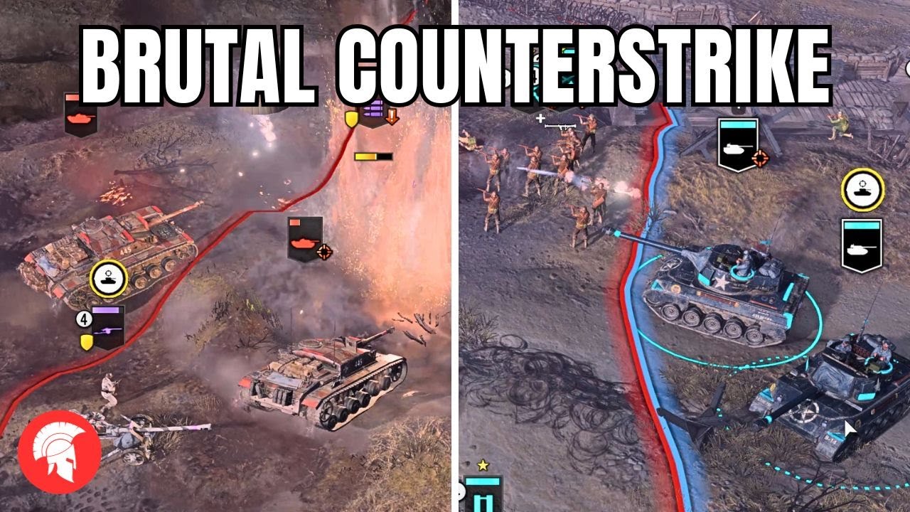 It was a Brutal Counterstrike! | COH3 | US Forces Gameplay | 4vs4 | No Commentary