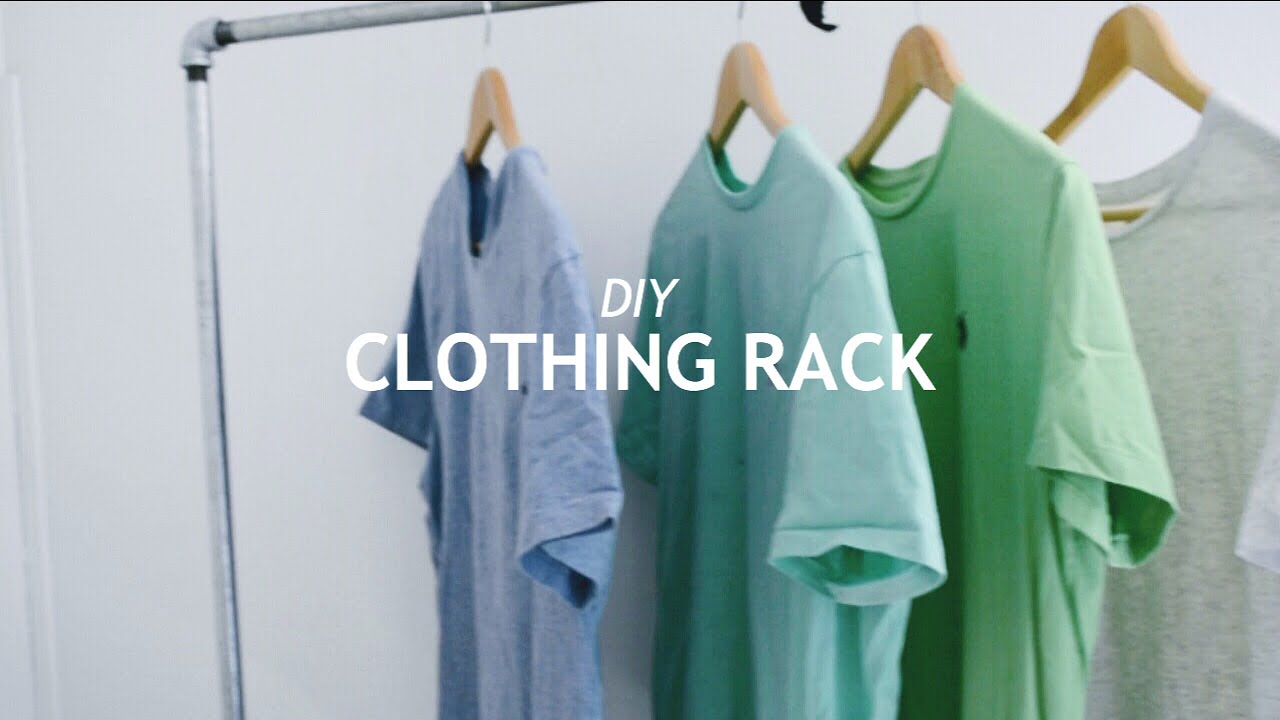 DIY MODERN RUSTIC CLOTHING RACK