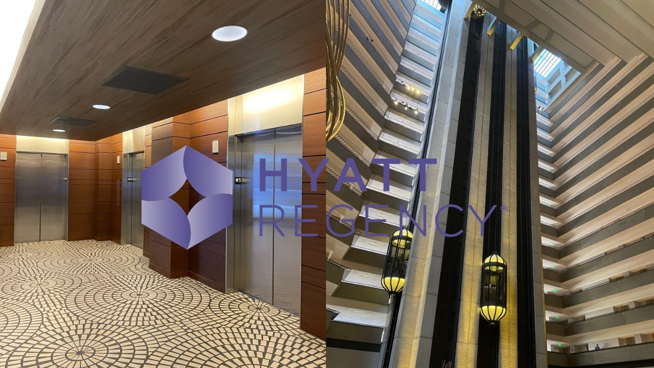 AWESOME Scenic OTIS Elevators - Hyatt Regency - Embarcadero Waterfront in San Francisco, CA.
