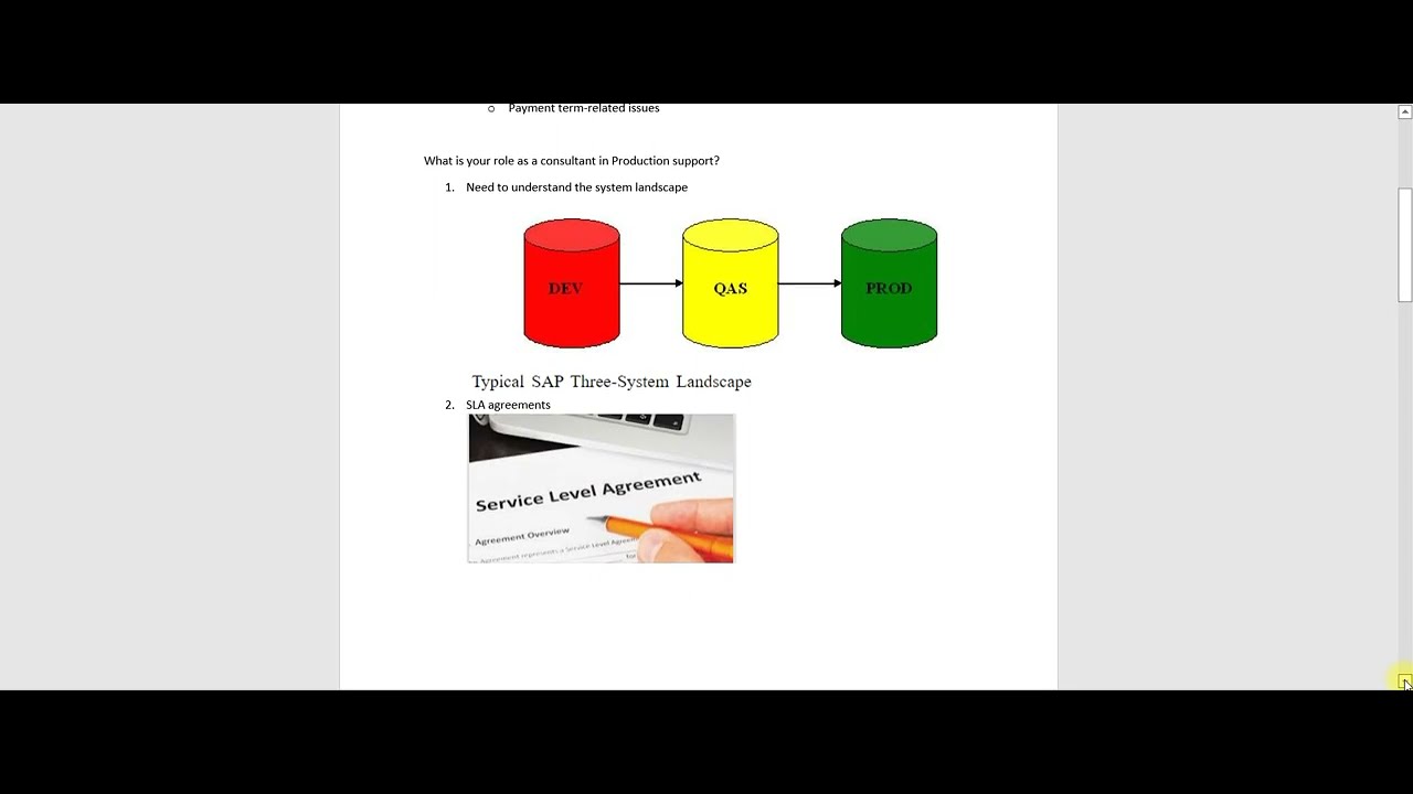 SAP Production Support